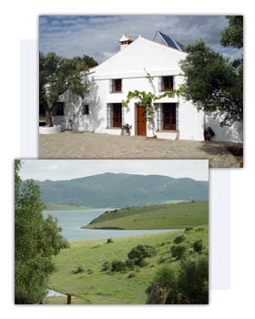 fachada exterior y vista de lagos