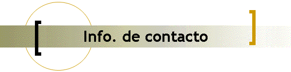 Info. de contacto