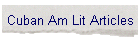 Cuban Am Lit Articles