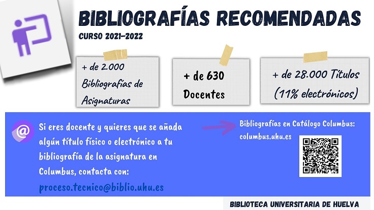 Bibliografías recomendadas en Catálogo Columbus