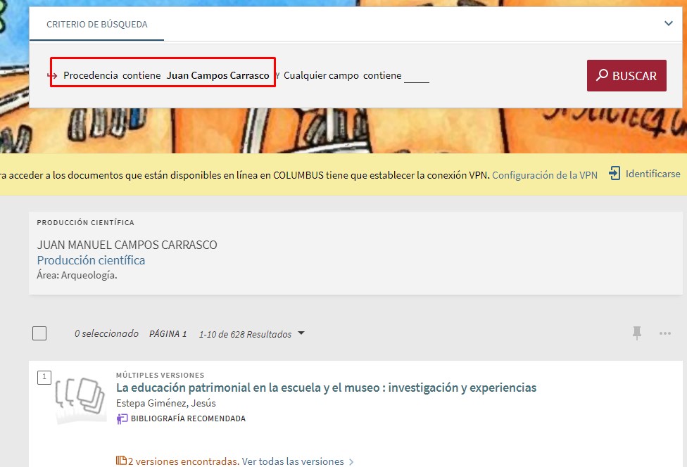 Donación Juan Campos Carrasco en Columbus