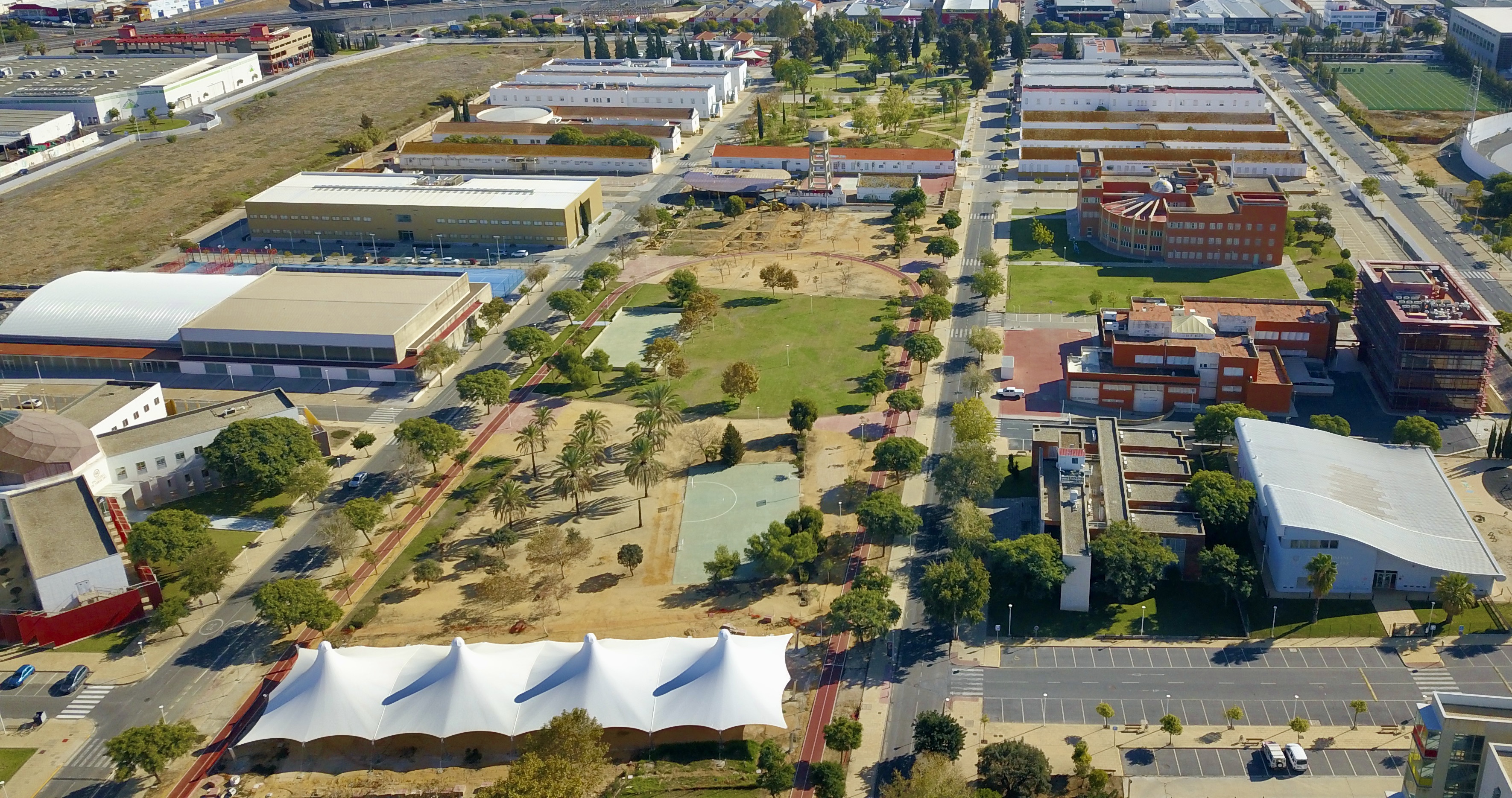 Imagen de archivo aérea del Campus de El Carmen