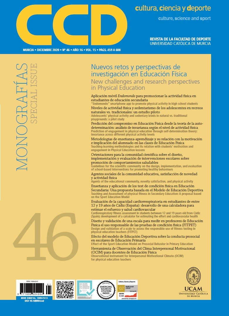 Fierro-Suero, S., Almagro, B. J., Castillo, I., & Saenz-Lopez, P. (2020). Herramienta de Observacion del Clima Interpersonal Motivacional (OCIM) para docentes de Educacion Fisica. Cultura, Ciencia y Deporte. 15(46), 575-596.