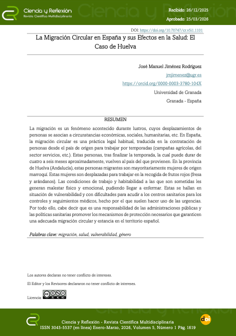 La Migracion Circular en Espana y sus Efectos en la Salud: El Caso de Huelva