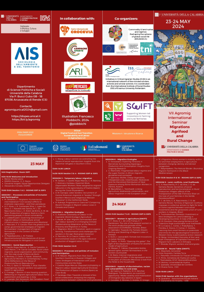 VII Seminario Internacional Agromig: Migraciones, Agroalimentacion y Cambio Rural