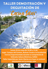 Taller: demostración y degustación de "Cocina Solar" - mayo