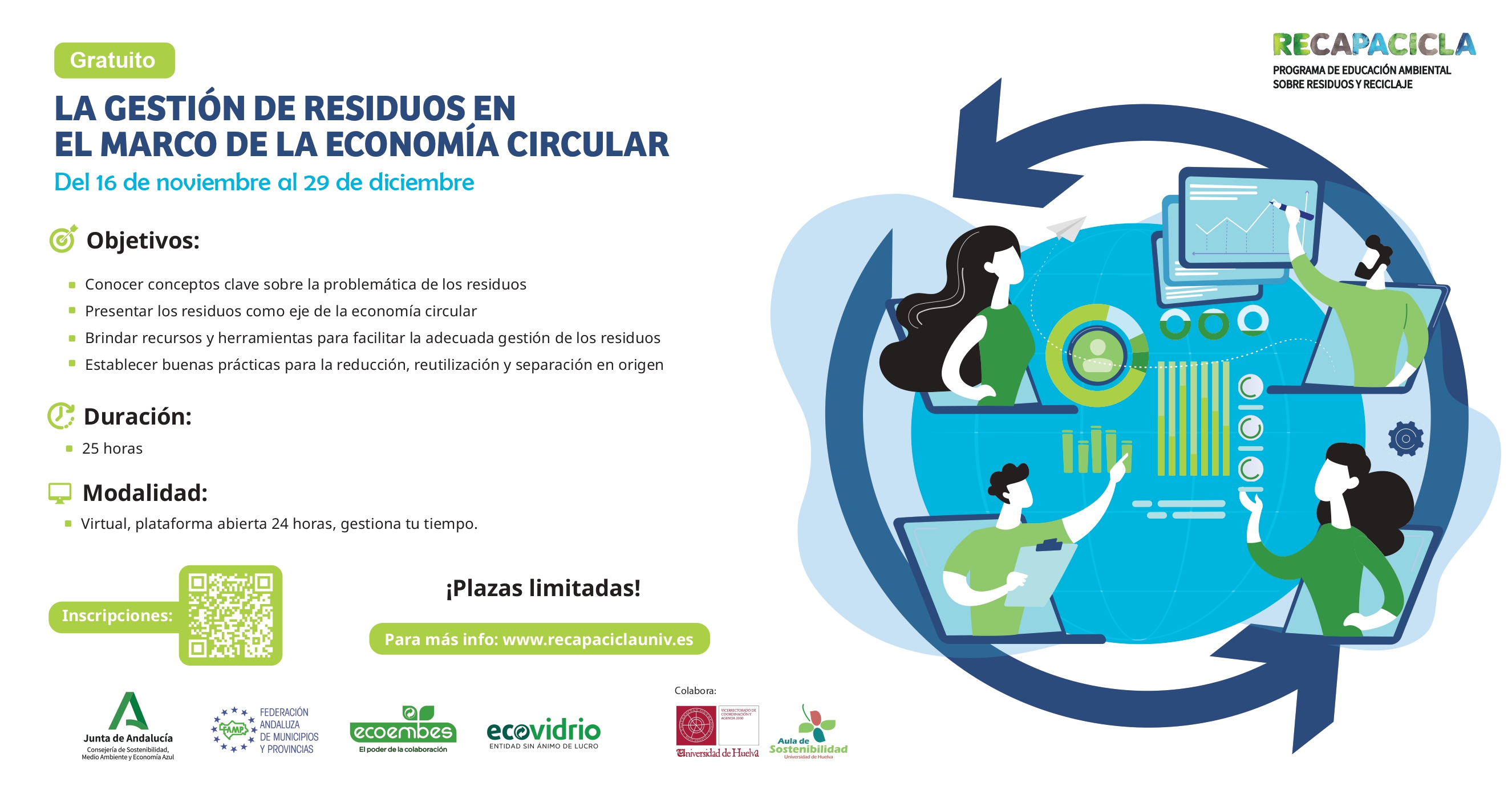 Curso Gratuito Gestión de Residuos en el Marco de la Economía Circular