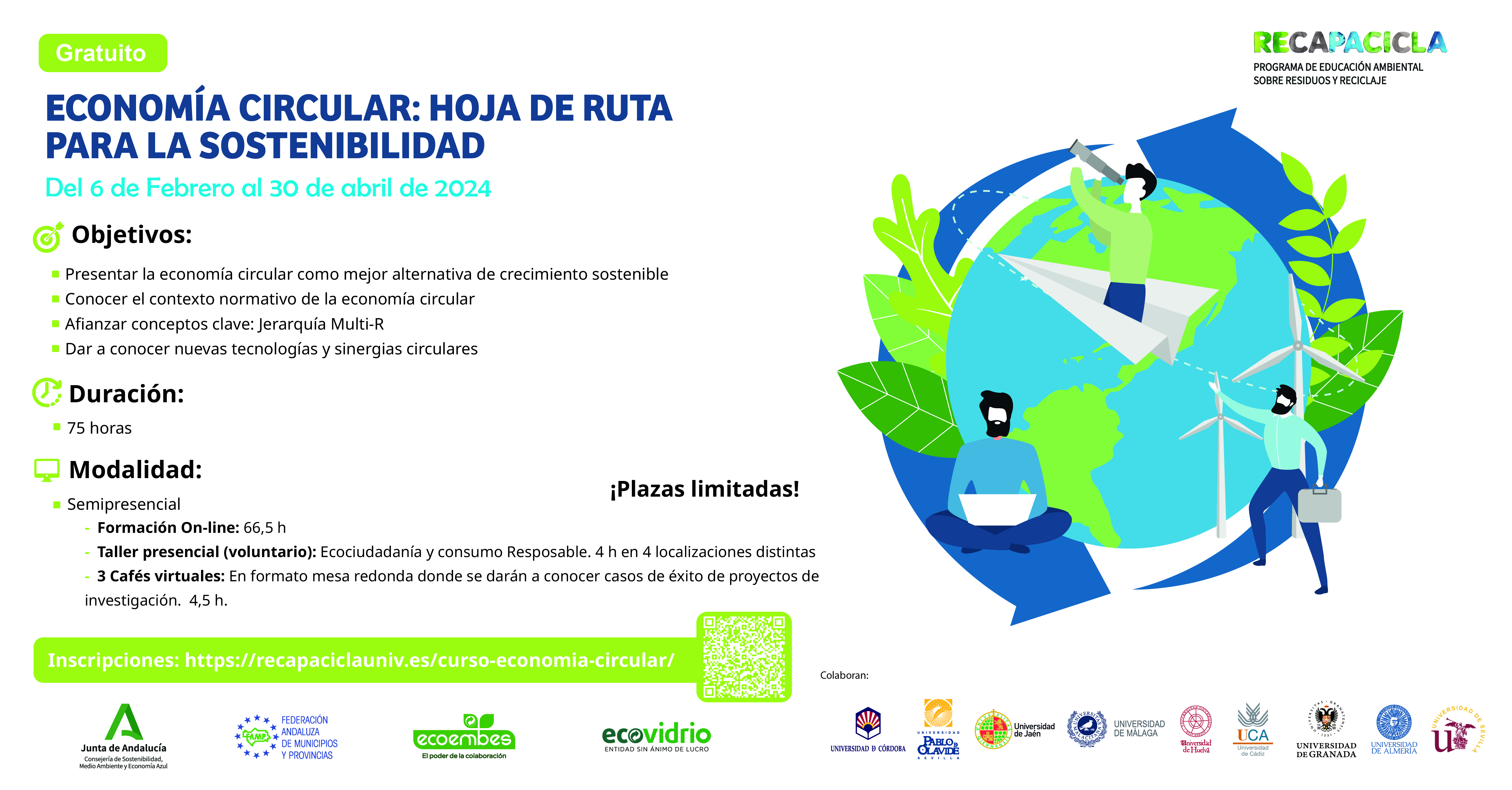 Curso gratuito economía circular 75 h. uhu