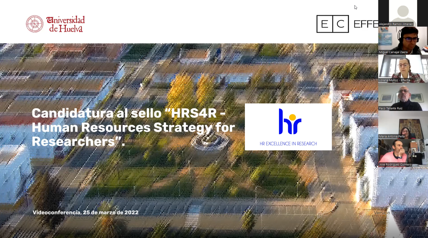 Imagen de la presentación de la candidatura al sello HRS4R