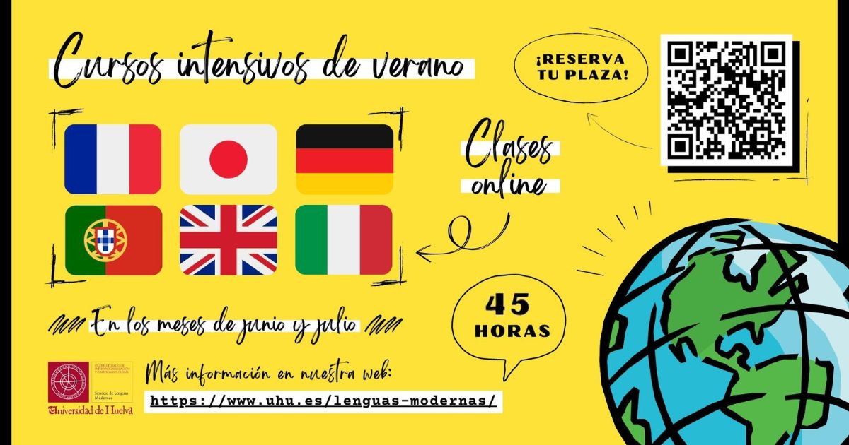 LA UHU mantiene abierto el plazo de matrícula para los cursos intensivos de idiomas de verano
