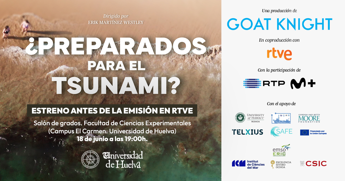 La Universidad de Huelva acoge este martes el estreno de ‘¿Preparados para el tsunami?’