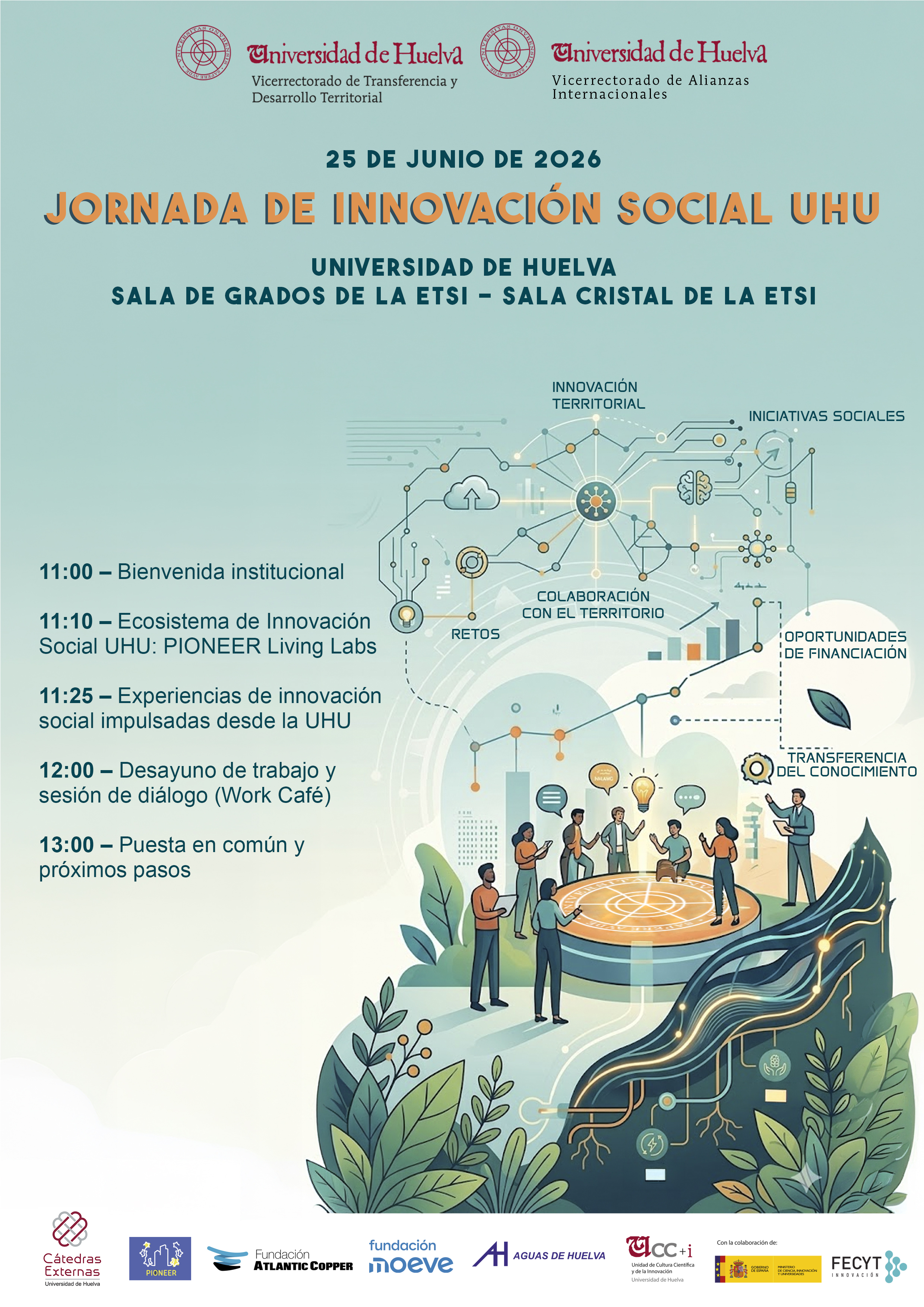 Programa jornada Innovación Social en la UHU