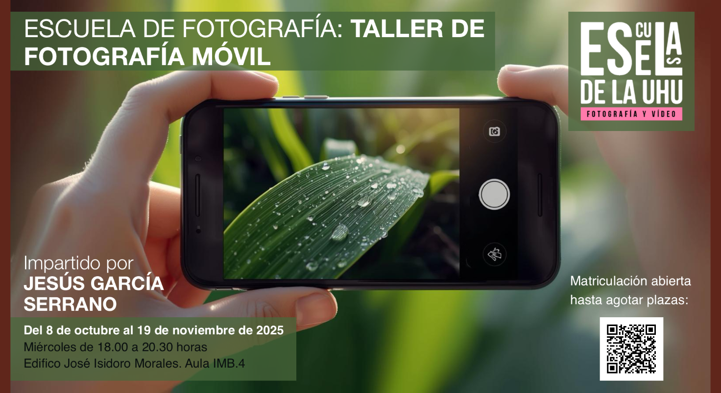 Cartel Web Taller foto móvil 2025