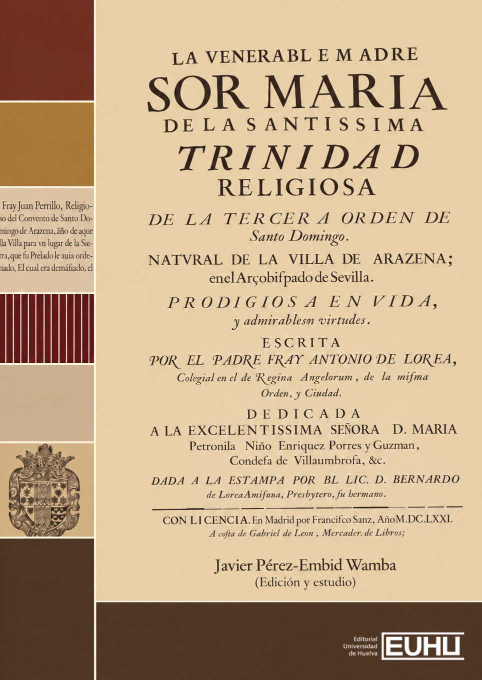 Portada de La venerable madre Sor Maria de la Santisima Tr...