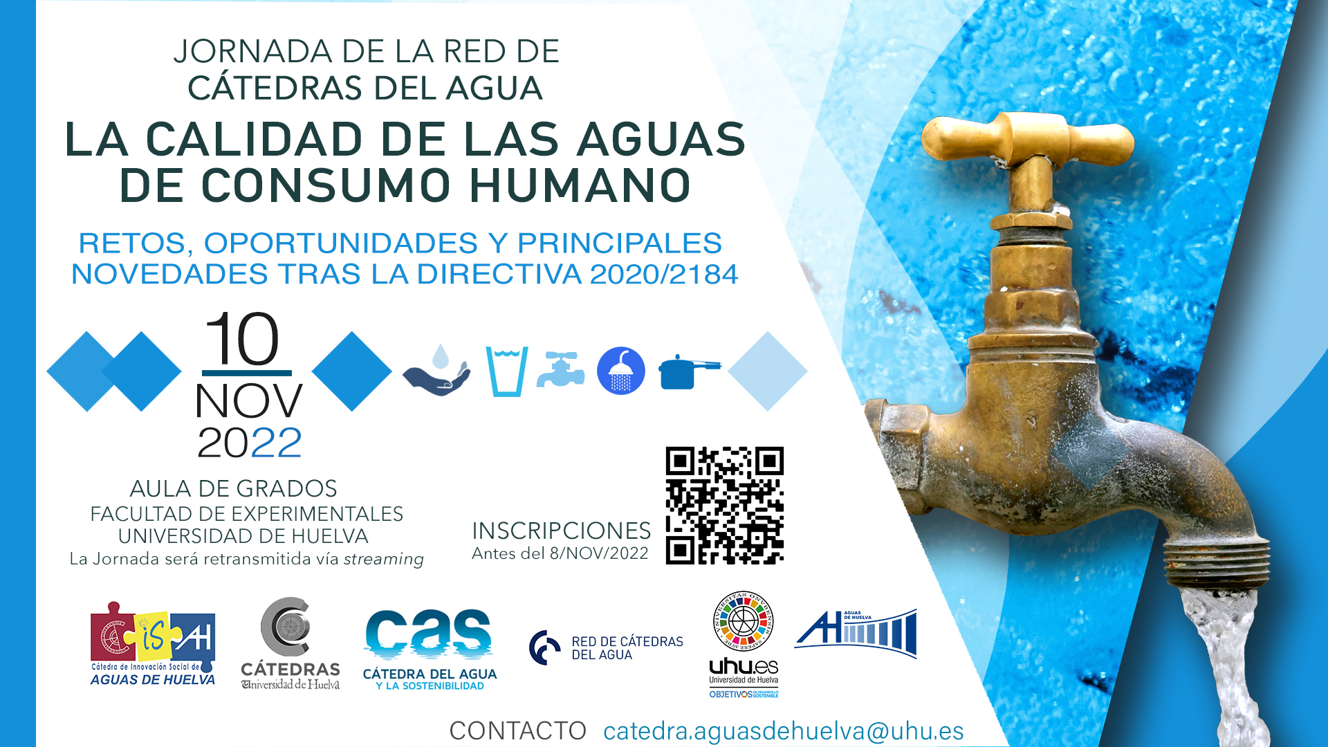Cartel jornada calidad de las aguas de consumo humano