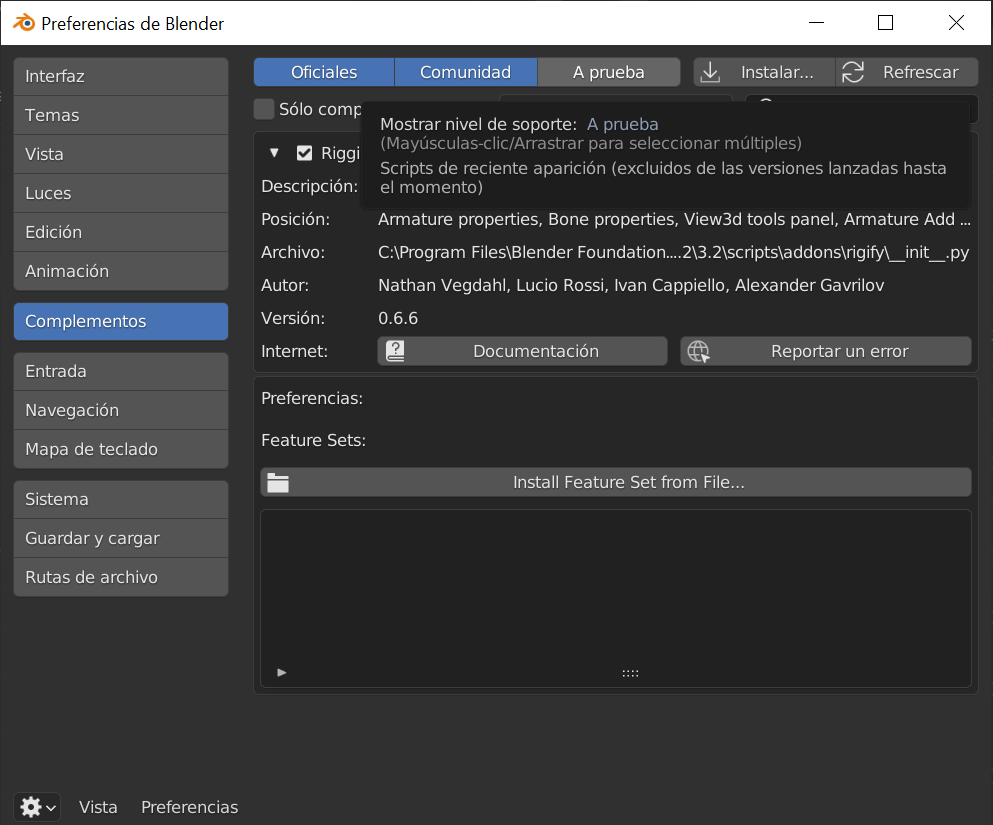 Complemento de Rigging