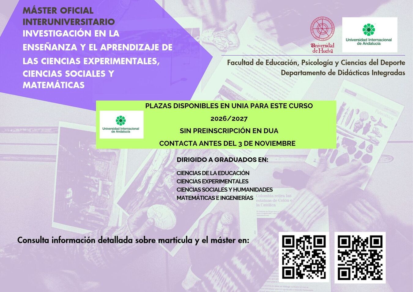 Máster Oficial Interuniversitario