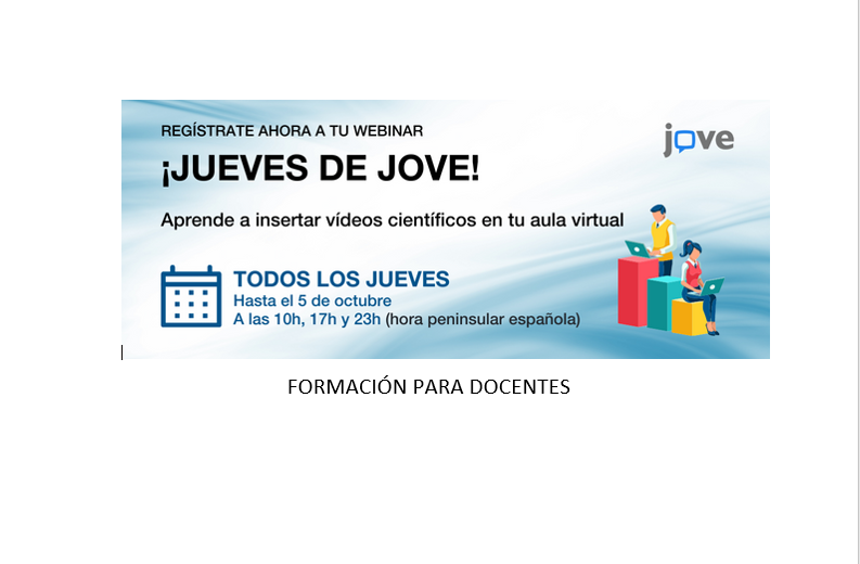 Formación JoVE y Moodle