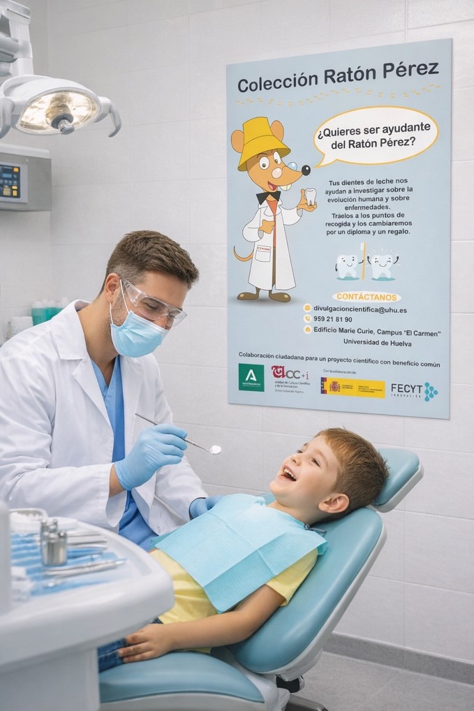 La recogida de dientes del Ratón Pérez se extiende a toda la provincia de Huelva gracias a la colaboración con el SAS y a la UHU 